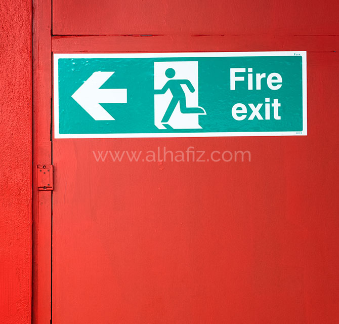 Fire Exit Safety Signage 