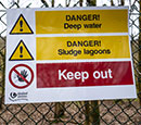 Deep Water Safety Signs 
