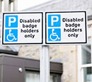 Disabled Badge Holders Parking Signs 