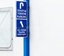 Office Staff and Visitors Parking Signs 